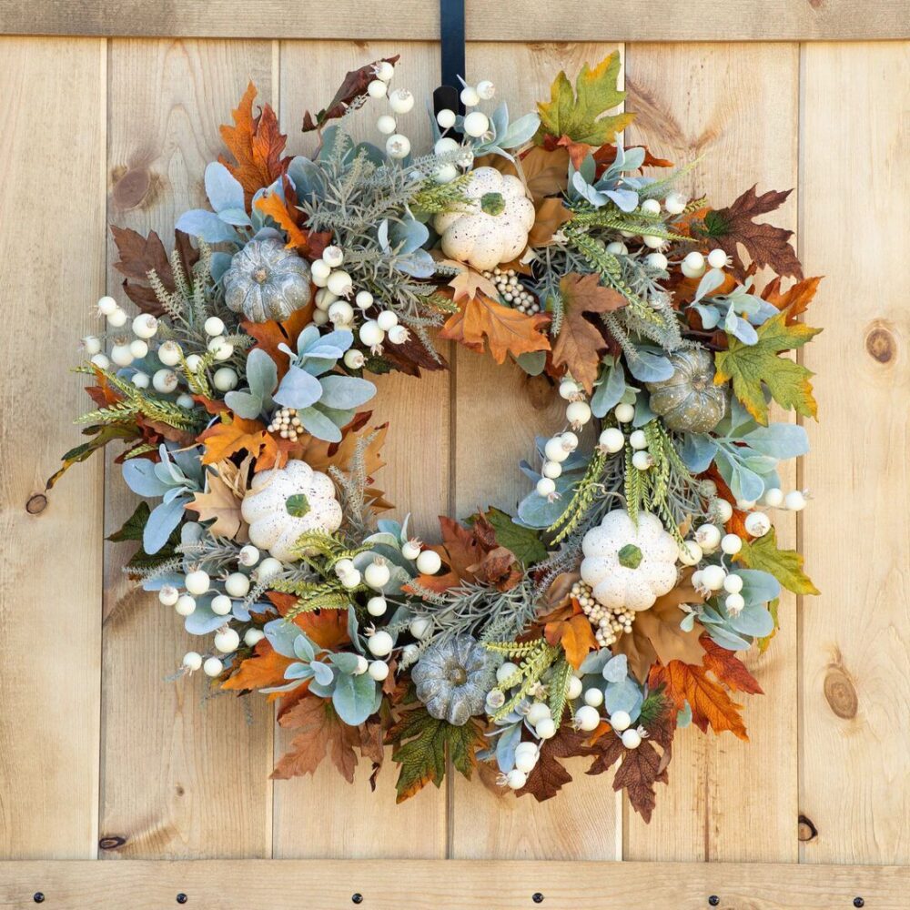 Halloween Thanksgiving Autumn Frost Leaf Pumpkin Simulation Garland Props Home Decor - Image 4