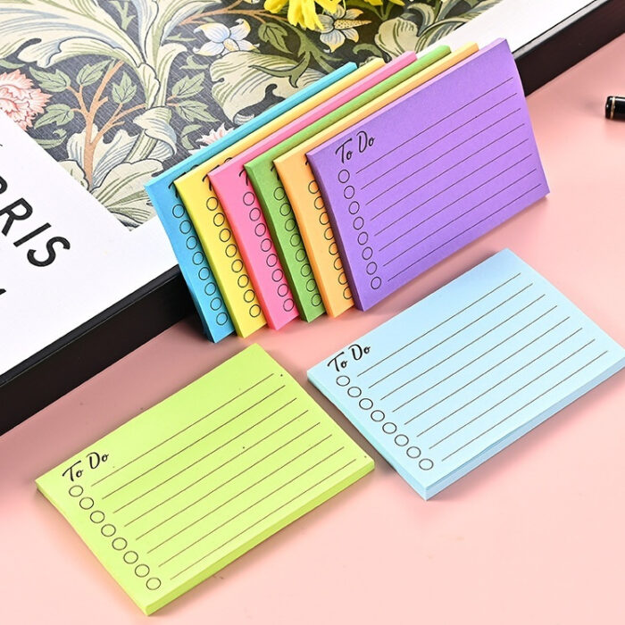 Horizontal Line Sticky Notes Office Notebook For Correction