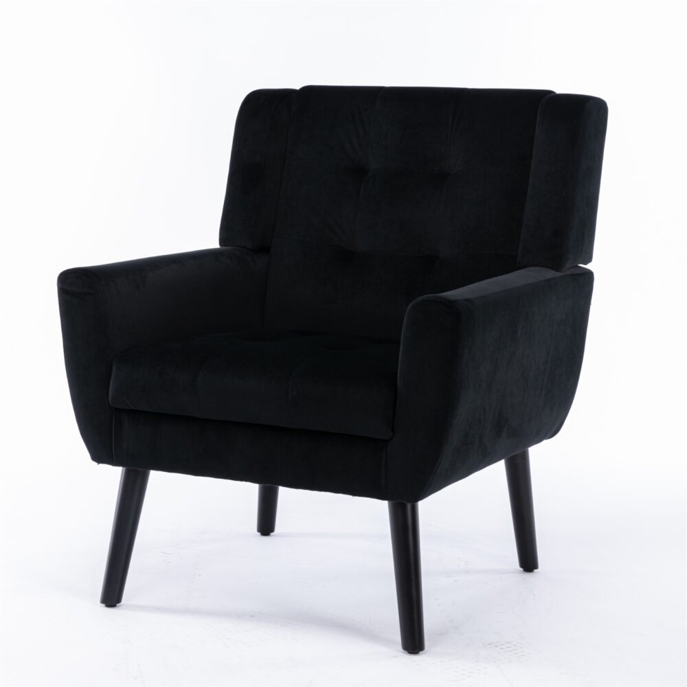 Modern Soft Velvet Ergonomic Accent Chair For Living Room, Bedroom - Home Chair - Image 8