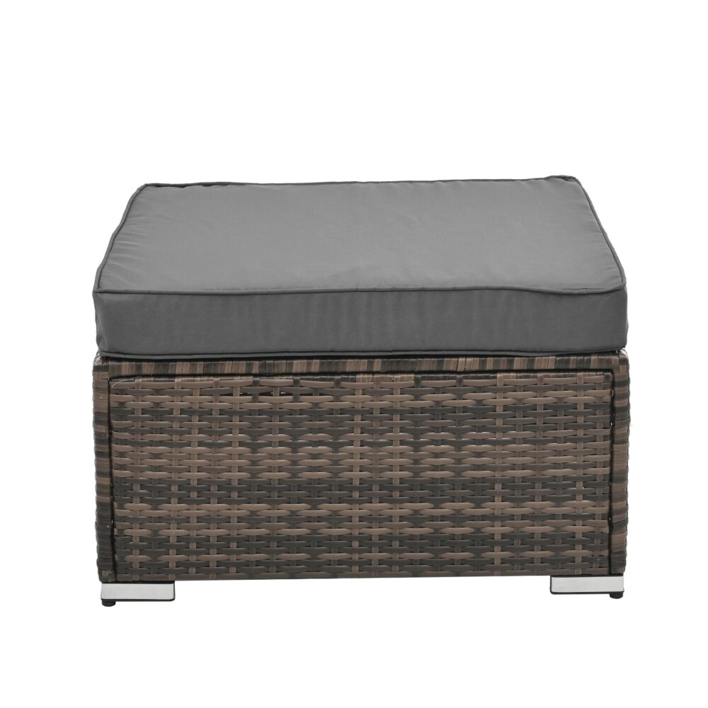 Patio Furniture, Outdoor Furniture, Seasonal PE Wicker Furniture, 4 Set Wicker Furniture With Temper - Image 2