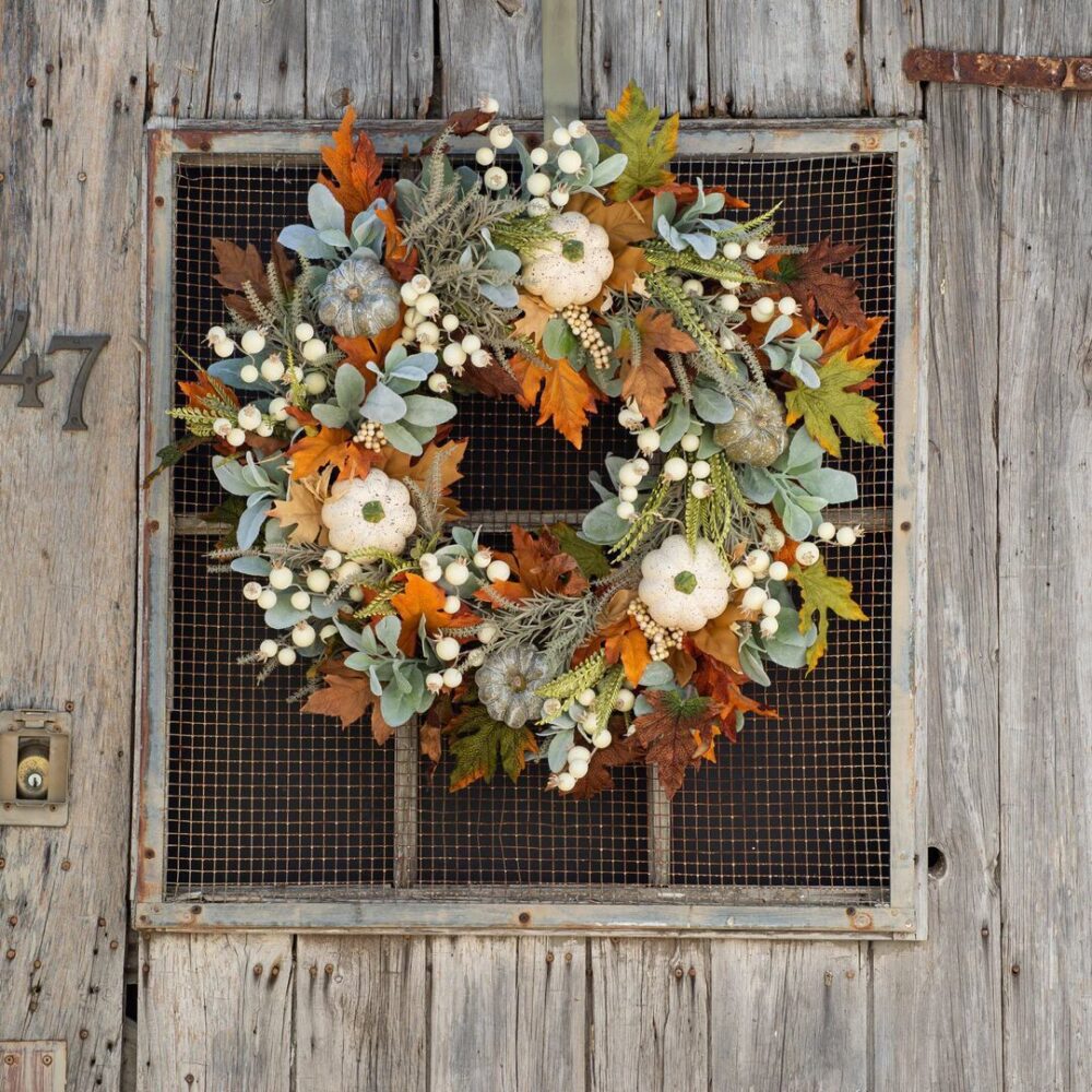 Halloween Thanksgiving Autumn Frost Leaf Pumpkin Simulation Garland Props Home Decor - Image 2