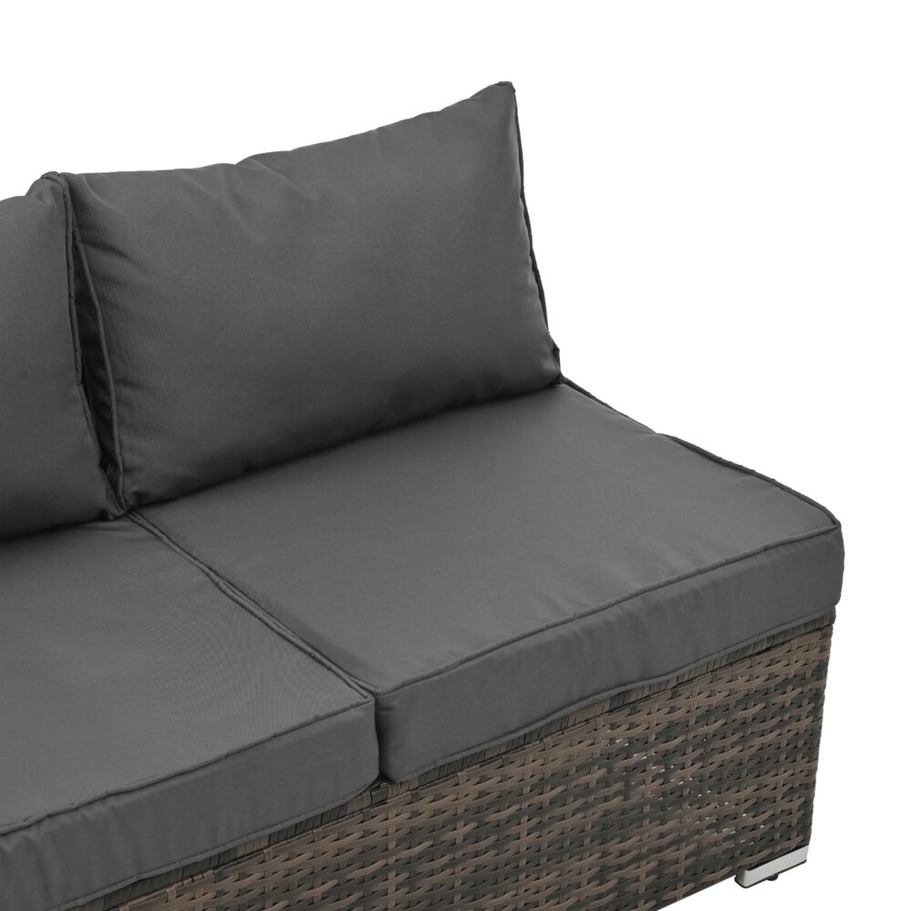Patio Furniture, Outdoor Furniture, Seasonal PE Wicker Furniture, 4 Set Wicker Furniture With Temper - Image 9