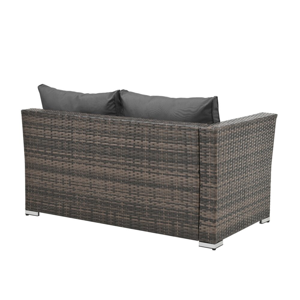 Patio Furniture, Outdoor Furniture, Seasonal PE Wicker Furniture, 4 Set Wicker Furniture With Temper - Image 8