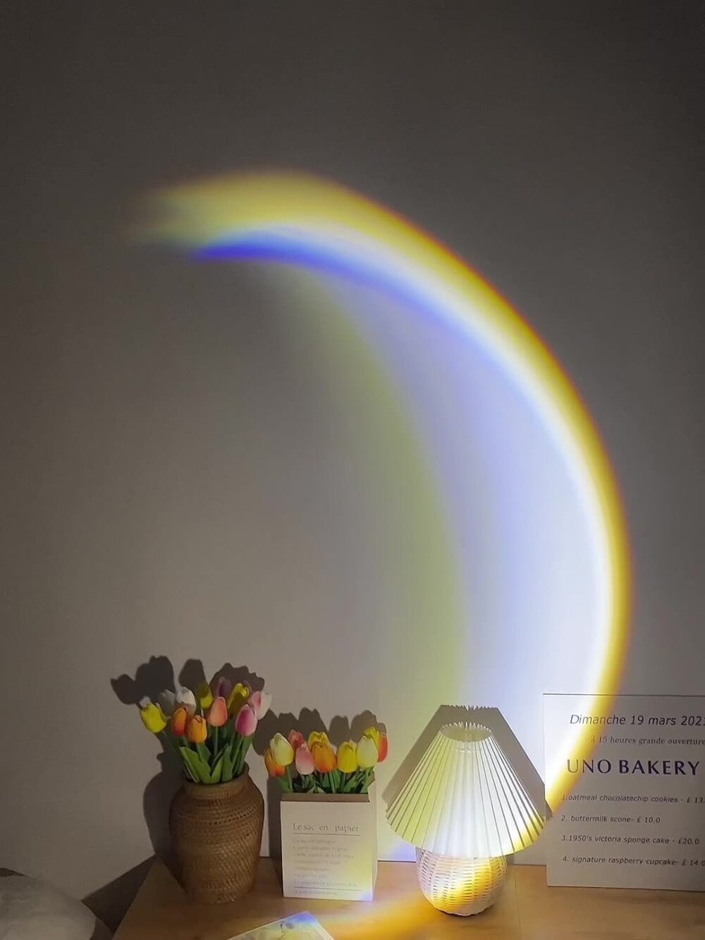 INS USB Moon Lamp LED Rainbow Neon Night Sunset Light Projector Photography Wall Atmosphere Lighting For Bedroom Home Decor - Image 4